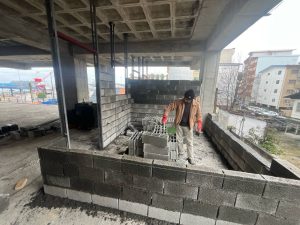 عملیات دیوارچینی در برج های مسکونی ویتوس